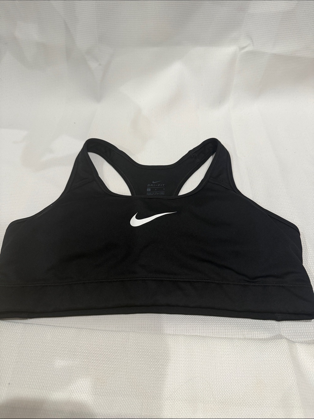 Nike Dry Fit Black Sports Bra Size Large